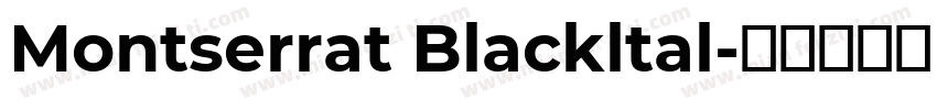 Montserrat Blackltal字体转换